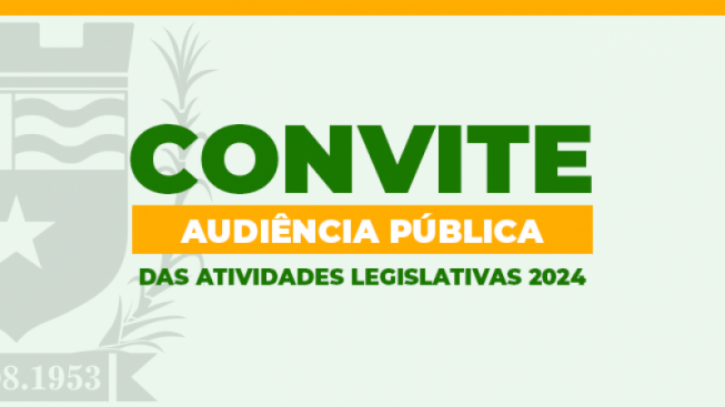 Convite para Sessão de Abertura das atividades legislativas de 2024